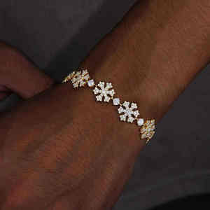 Bracelet chaîne et maillons pour homme en moissanite, plaqué rhodium, style hip-hop, argent 925, bijoux de luxe - Product Image 6