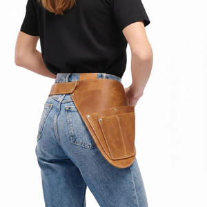 Cinturón de herramientas para floristas de cuero genuino premium con soporte para tijeras, cinturón de herramientas para floristas duradero, cinturón de herramientas industrial para floristas. - Product Image 6