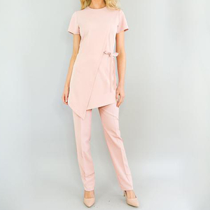 Uniforme de Trabajo Transpirable Personalizable con Logotipo para Peluquería, Uniforme de Belleza para SPA, Túnica de Salón, Conjunto de Pantalón y Blusa para Esteticista - Product Image 1