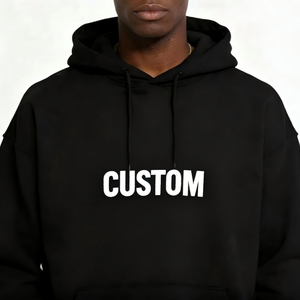 Sweat-shirt streetwear personnalisé en polyester/coton 280GSM, coupe classique, design graffiti brodé et imprimé, toutes les couleurs - Product Image 2