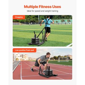 Slitta in Acciaio per Allenamento con Pesi, Attrezzatura Atletica per Migliorare Velocità e Condizioni Fisiche - Product Image 3