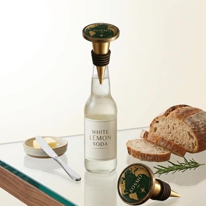 Bouchon de bouteille en alliage moulé écologique Ba Kosmo World Map avec couvercle anti-poussière pour vin - Product Image 3