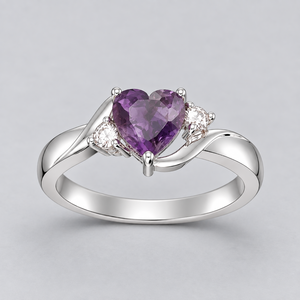 แหวนควอตซ์ทรงหัวใจ ชุบทองคำสีกุหลาบ เงินแท้ 925 ประดับแบบหนามเตย สไตล์โบฮีเมียน เครื่องประดับสำหรับผู้หญิง รับรองโดยบุคคลที่สาม - Product Image 2