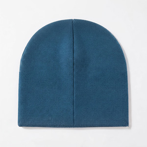 Rhinestone <b>Beanie</b> Hat Unisex Blue Acrylic Winter Cap Casual Knitted Style 56-58CM Custom <b>Fleece</b> Cap Cuffed <b>Beanie</b> <b>Fleece</b> Hat - Product Image 2