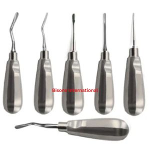 Bisons ชุดลิฟต์หรูหราแบบแมนนวลเครื่องมือผ่าตัดถอนฟัน7ชิ้น - Product Image 1
