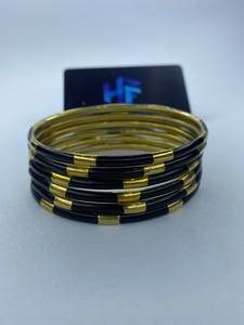 Handforge Global Impex Designer Ethnic <b>Resin</b> Brass Bangles for Women Wholesale Bulk Orders Handmade Party Jewelry Set - Product Image 4