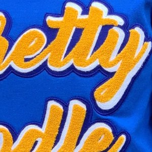 เสื้อสเวตเชิ้ต Pretty Poodle แบบยูนิเซ็กส์ สีน้ำเงิน ลายกราฟิกเชนิลล์สไตล์กรีก คอกลม ลำลอง สตรีทแวร์ สไตล์พรีเมียม - Product Image 2