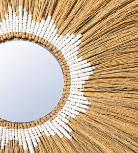 Bohemian Sunburst Wedding <b>Wall</b> <b>Mirror</b> Rattan with Decorative Frame Eco-Friendly Handmade for Living Room Decoration - Product Image 3