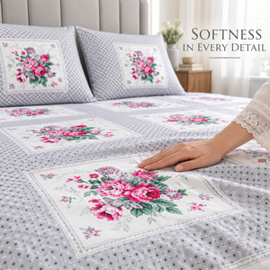 Parure de lit artisanale en coton à pois, imprimée à la main, 200 fils/cm², 1,8 m, résistante à la décoloration, toutes saisons, anti-acariens, qualité supérieure - Product Image 2