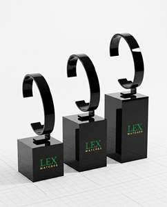 2025 New Fashion Acrylic Smart Watch <b>Display</b> Stand Compact Elegant Transparent Customized Freestanding Corner Shelf for Easy - Product Image 1