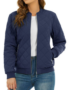 Dernière veste d'hiver pour femmes, manteau en coton respirant avec tissu en toile imperméable de style bomber, nouvelle mode - Product Image 4