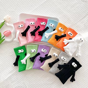 Chaussettes décontractées en tricot magnétique avec logo personnalisé, motif animal mignon pour enfants, fabricants de chaussettes à marque privée - Product Image 1