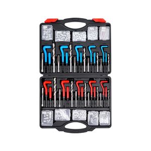 Kit de réparation Helicoil personnalisable, 338 pièces, kit d'outils de réfiletage métrique SAE, M5 M6 M8 M10 M12 1/4'' 5/16'' 3/8'' Spline M20 M30 - Product Image 6