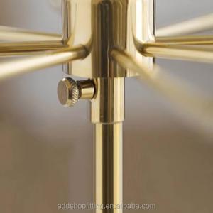 Étagère rotative de table en acier inoxydable durable à 8 crochets pour présentation de bijoux et boucles d'oreilles en magasin - Product Image 5