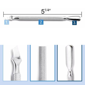 Stainless Steel Nail Cuticle Pushers Double <b>Sided</b> Stainless Steels Pusher - Product Image 5