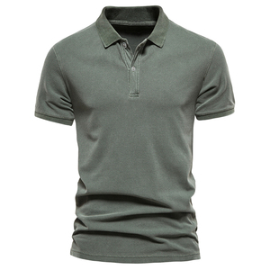 Polo homme 100% coton, respirant, haute qualité, personnalisable avec votre propre logo, séchage rapide, vente en gros, prix bas pour la vente en ligne. - Product Image 1