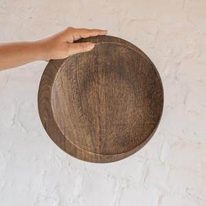 Collection de plateaux de service en bois écologiques modernes de qualité supérieure avec bol à sauce imprimé multicolore pour mariages, frites et nachos - Product Image 5