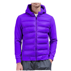 Veste d'hiver matelassée hybride pour homme, best-seller, légère, isolante, vêtement d'extérieur chaud, coupe-vent, veste décontractée - Product Image 3
