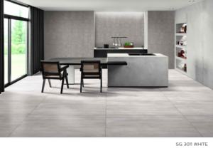 กระเบื้องพอร์ซเลนสีขาวพิเศษ ขนาด 60x120 ซม. กระเบื้องขนาดใหญ่ สำหรับบ้านหรู อพาร์ทเมนท์ และโครงการเชิงพาณิชย์ - Product Image 4