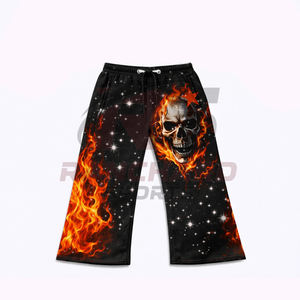 ชุดลำลองสตรีทแวร์ผู้ชายพร้อมพิมพ์โลโก้แบบ HD ตามสั่ง ชุดวอร์มผ้าฝ้ายฟลีซโอเวอร์ไซส์สำหรับผู้หญิงพร้อมลายพิมพ์สกรีนแบบหนา - Product Image 2