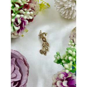 <b>Indian</b> Ethnic Cultural Collectible Jewelry-Prapti Peacock Design Nose <b>Ring</b> - Product Image 4