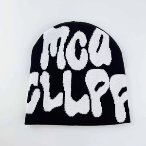 Premium Knitted Beanies Custom Logo Winter <b>Cap</b> Warm Soft Acrylic Beanie Hat For <b>Men</b> Women Streetwear And Branding - Product Image 2