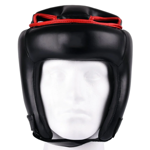 Protector de Cabeza de Boxeo de Alta Calidad, Marca Tombola Sports, OEM, Cuero PU Negro, Cómodo y Protector para Entrenamiento - Product Image 1