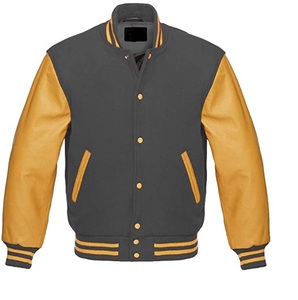 Men's Heavy Duty Wool Real Leather Letterman Jacket American Style Winter Baseball Bomber Hoodie Waterproof Breathable Outerwear - Product Image 5