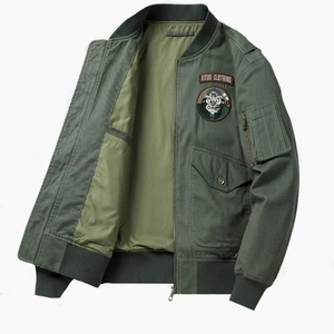 OEM ODM Streetwear Clothing Supplier Custom Embroidery Chenille Patch High School Letterman <b>Jacket</b> Spring Low MOQ Varsity Front - Product Image 2