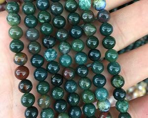 Cuentas de Jaspe Sanguíneo Rojo Verde, Cuentas Redondas de Piedra Natural para la Fabricación de Joyas y Manualidades DIY - Product Image 2
