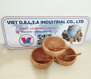 Tazones de Bambú 100% Naturales, Color Marrón, Ecológicos, Juego de Servir Hecho a Mano en Ben Tre, Vietnam, VIET DELTA - Product Image 4