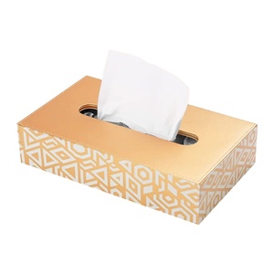 กล่องใส่กระดาษทิชชูทำมือ ดีไซน์สวยงาม เป็นมิตรกับสิ่งแวดล้อม สำหรับตกแต่งโต๊ะ ใช้ในบ้าน โรงแรม ร้านอาหาร สำนักงาน - Product Image 4