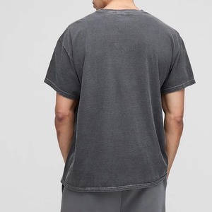 Camiseta Oversize para Hombre, Ajuste Holgado, Hombros Caídos, Algodón Pesado, Estilo Urbano, Moda Streetwear - Product Image 3