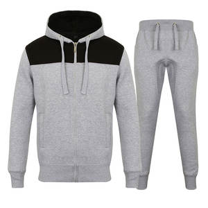 Ensemble de survêtement unisexe coupe-vent en polaire délavé personnalisé, veste de sport et pantalon baggy streetwear - Product Image 1