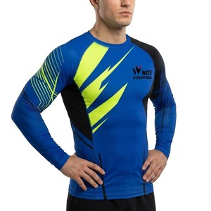 High Quality <b>Rashguard</b> Compression Sports Shirt Men <b>Women</b> Long Sleeve Quick Dry UV Protection <b>for</b> MMA BJJ Gym Training Workout - Product Image 3
