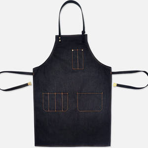 Tablier en jean en gros, tablier de barbier personnalisé, tabliers professionnels pour la coupe de cheveux - Product Image 1