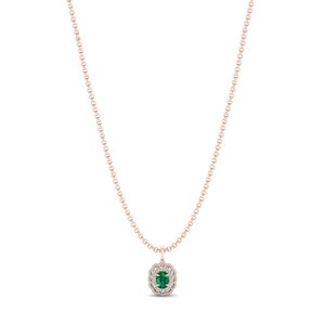 Collier pendentif REYES de luxe en argent sterling 925 avec émeraude taille coussin de 2,48 carats, certifié GRA, bijoux fins en moissanite - Product Image 5