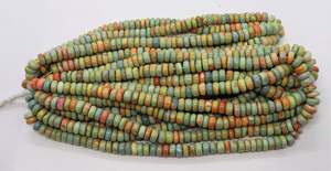 ลูกปัดโอปอลสีเขียวทรงกลมเรียบ AAA หายาก ขนาด 9-9.5 มม. ลูกปัดโอปอลลายจุดสีส้ม ขนาด 16 นิ้ว สีเขียวธรรมชาติ - Product Image 5