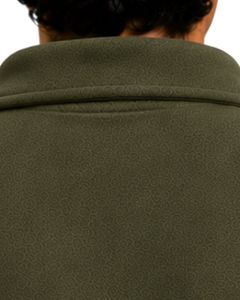 Customized Dark Olive Green <b>Men</b> Oversized Quarter Zip Sweatshirt <b>Pullover</b> Fleece Cotton Polyester Casual Winter Sweatshirt - Product Image 3