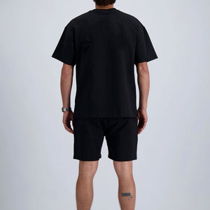 Conjunto de Verano Personalizado de Alta Calidad para Hombre, Talla Grande, Hombros Caídos, Liso, Estilo Urbano, Venta al Por Mayor - Product Image 2