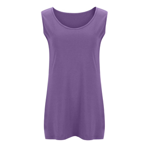 Débardeurs pour femmes en coton 100% uni, de qualité supérieure, best-sellers du fabricant, service OEM personnalisable - Product Image 2