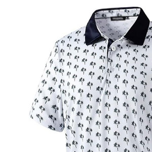 Polo de golf pour homme, vêtements de sport de plein air, tissu respirant confortable, polo de golf imprimé - Product Image 2