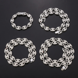 IGI Certified Brilliant Cut <b>Chain</b> S925 Silver <b>Iced</b> <b>Out</b> Hip Hop Necklace Gold Plated VVS Moissanite Diamond Cuban <b>Chain</b> for Men - Product Image 5