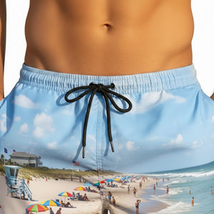 Pantalones Cortos Deportivos Transpirables de Secado Rápido para Hombre, Ligeros, Anti-UV, Impermeables, Personalizables, Estilo Urbano, para Surf, Natación, Casual - Product Image 3