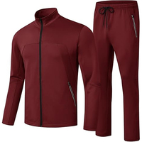 Survêtement en nylon streetwear uni personnalisé pour homme, ensemble 2 pièces de haute qualité, léger, ample et oversize, coupe-vent