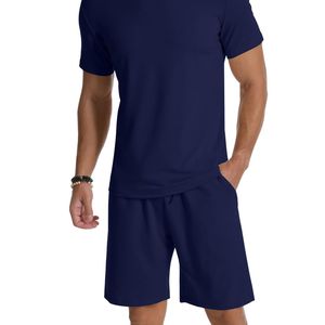 Conjunto de Pantalones Cortos Deportivos para Hombre, Estilo Urbano, Verano, Casual, 100% Algodón, Color Sólido, Ropa Deportiva Personalizada para Gimnasio, OEM ODM - Product Image 2