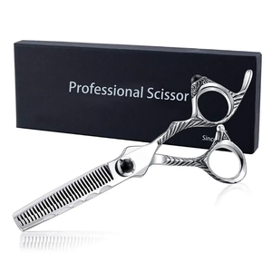 Ciseaux à effiler les cheveux avec poignée élégante 6,6 pouces, lames durables et affûtées, cisailles à effiler pour barbier avec vis fantaisie pour un coiffage de précision - Product Image 2