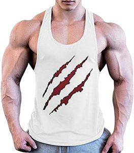 เสื้อกล้ามออกกำลังกายผู้ชาย ผ้าฝ้ายไร้ตะเข็บ สีขาว สำหรับเพาะกาย ฟิตเนส เสื้อซับใน ขายส่ง รับสกรีนลายตามสั่ง - Product Image 3