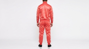 Ensemble de survêtement décontracté pour homme : veste zippée intégrale et pantalon de jogging assorti avec détails passepoilés - Product Image 6