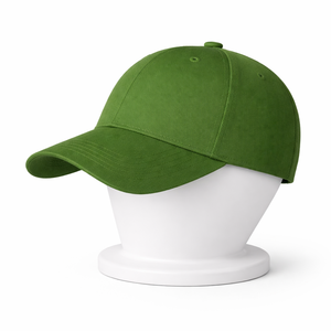 Casquette de baseball verte de haute qualité à 6 panneaux avec logo brodé sur le panneau avant, unisexe, réglable, décontractée, pour adultes - Product Image 2